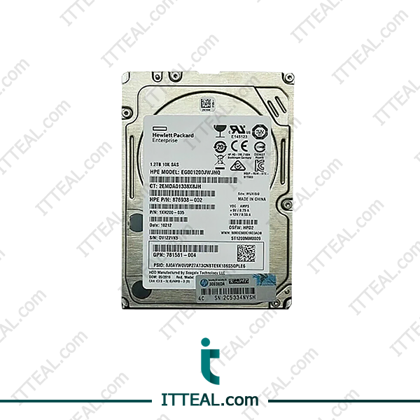 HPE HDD 1.2TB 10K SAS with 10,000 RPM speed