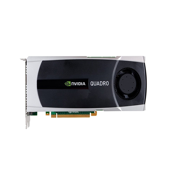 The NVIDIA Quadro 5000 graphics card features 2.5GB GDDR5 memory, 352 CUDA cores, and a 320-bit memory interface