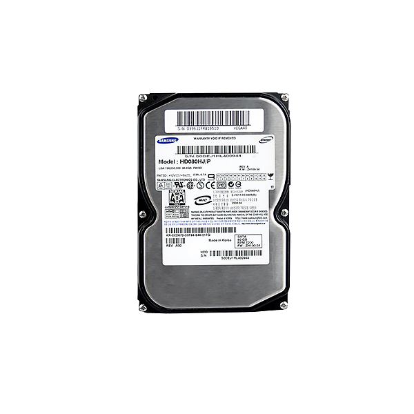 SAMSUNG 80GB 7.2K SATA HDD with 7,200 RPM speed and 3.5-inch form factor