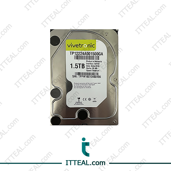 Vivetronic 1.5TB 7.2K SATA HDD High-capacity, 7200 RPM, 3.5-inch drive